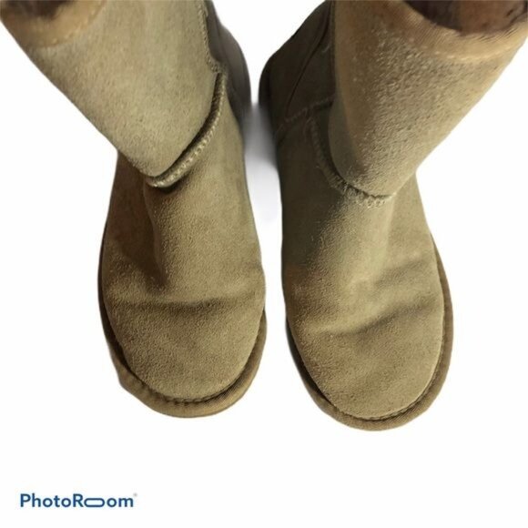 beach feet boots Tan cow suede upper wool lining size 8 women’s men's 5 READ - Picture 6 of 8